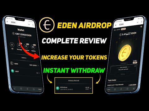 Eden airdrop telegram - Eden network new mining app -  Eden - Hassan Crypto Official