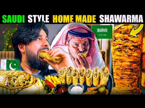 1st TIME EATING HOME MADE SHAWARMA IN JEDDAH SAUDI ARABIA