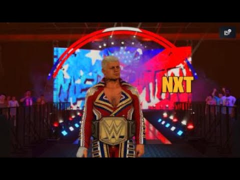 WWE 2K23 NXT CODY RHODES GIVES TRICK WILLIAMS SOME ADVICE!!!!!!!!!!!!!!