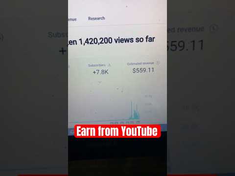 How to earn money from YouTube #youtubeshorts #online #money