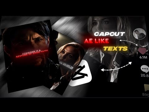 How to make AE like text on Capcut 5.🔥