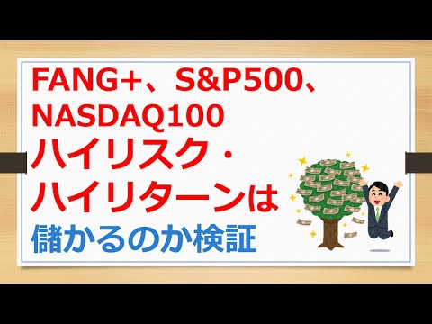 FANG+、S&P500、NASDAQ100、ハイリスク・ハイリターン商品は儲かるのか検証しました【有村ポウの資産運用】241212