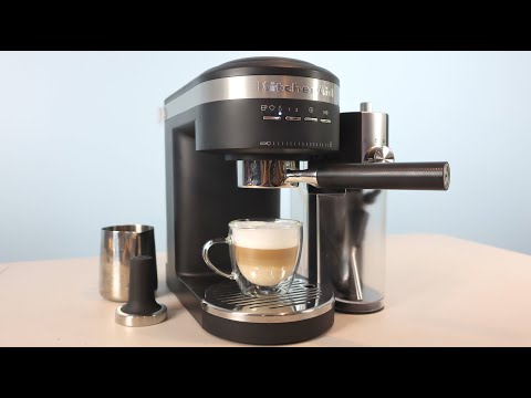 KitchenAid Semi-Automatic Espresso Machine w/Automatic Milk Frother Attachment KES6404BM Review