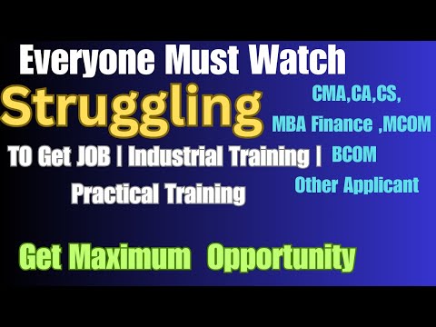 HOW TO FIND JOB INDUSTRIAL TRAINING | PRACTICAL TRAINING | HOW TO SEARCH JOB #cma #live #jobs