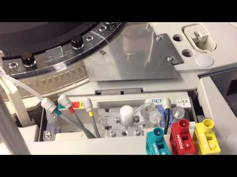 How to replace ISE measuring cartridges for Cobas 6000.