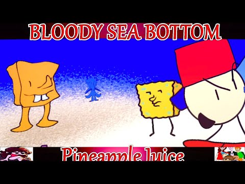 Friday Night Funkin' BLOODY SEA BOTTOM (FNF Mod) Spongebob VS BF in Pineapple Juice