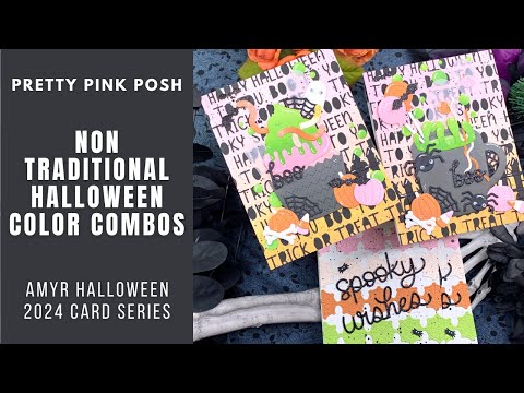 Spooky Non-Traditional Colors | AmyR Halloween 2024 Card Series #6