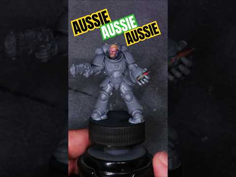 AUSTRALIAN Space Marines 20 to 8 in the morning #warhammerpainting #spacemarine2 #warhammer40k #aus