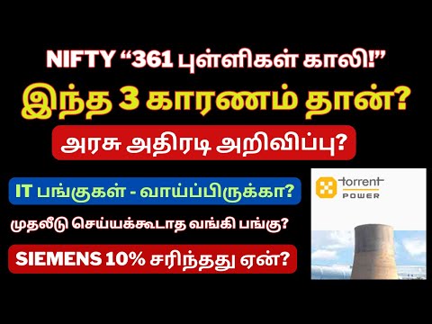 Nifty 361 புள்ளிகள் காலி! - இந்த 3 காரணம் தான்? | அரசு அதிரடி அறிவிப்பு? | 20-12-24 | Tamil