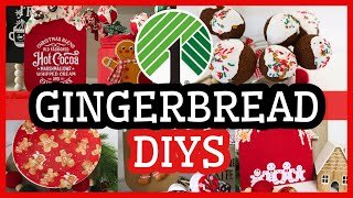 DOLLAR TREE GINGERBREAD DIY DECOR | GINGERBREAD CRAFTS | DOLLAR STORE DIY CHRISTMAS CRAFTS