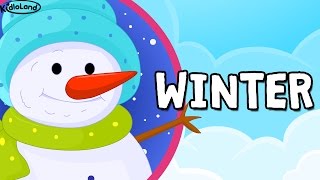 Winter Season Song for Kids | Snow Song | Weather Song for Kids | KidloLand Song for Kids