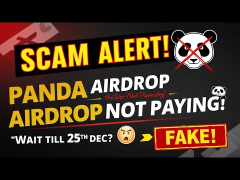 Panda Airdrop Update: SCAM Exposed! No TON Payment Before 25 Dec