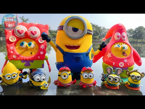 Satisfying with Unboxing MINIONS Swimmin' Pup Pool & SPONGEBOB SQUAREPANTS Toys Premium Collection