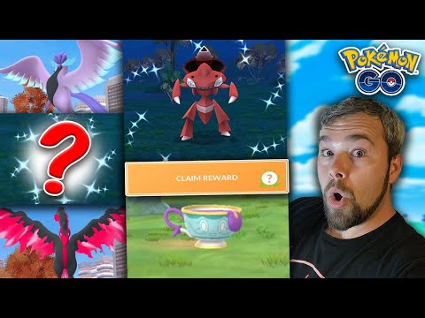 Sinistea is Here! Shinies Caught! Galarian Birds! & More! (Pokémon GO)