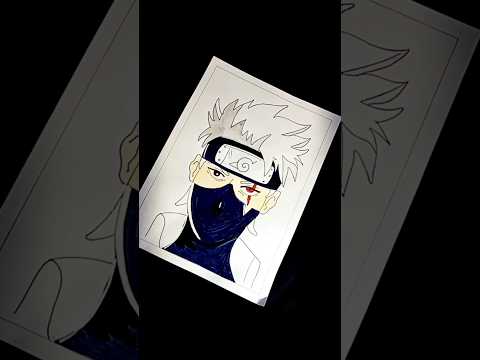 Kakashi Hatake Drawing #anime #naruto #short #drawing #viral