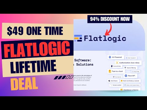 ⚡💧⚡Flatlogic Generator Lifetime Deal | Shocking App Development Speed | $49 Lifetime Deal | 94% Now