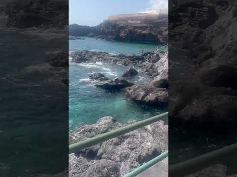 🏝️Amaizing clear water in Playa de Abama | Tenerife 🏝️#naturalpool #playadeabama #tenerife