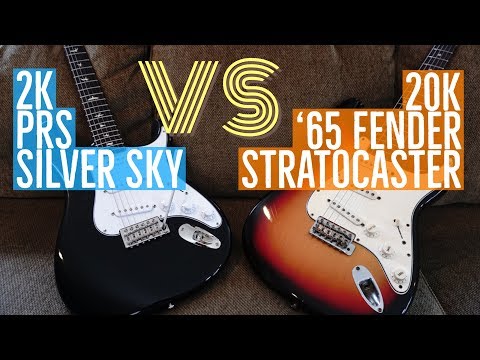 2K PRS Silver Sky VS 20K '65 Fender Stratocaster - John Mayer Strat / Tim Pierce