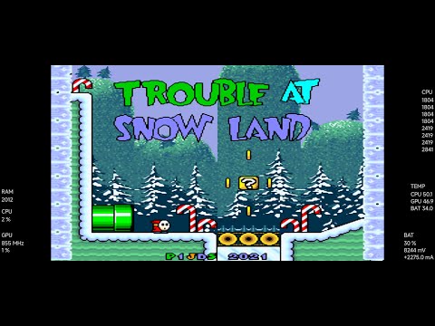 Trouble At Snow Land SMW Christmas Hack Snes9x Android Xiaomi 11T Pro 12/256 SD888