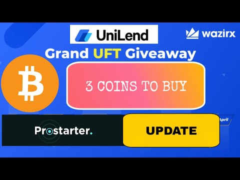 UFT WazirX Listing + Grand Giveaway | Prostarter Update | 3 Coins To Buy On Wazirx For Big Profit |