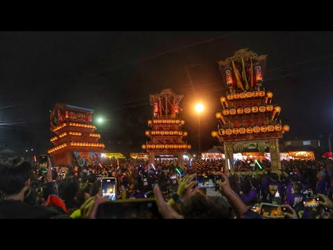 令和6年   西条祭り2024   16日深夜   伊曽乃神社御旅所  だんじり奉納   (神拝校区・玉津校区・西条校区)   その2   愛媛県西条市