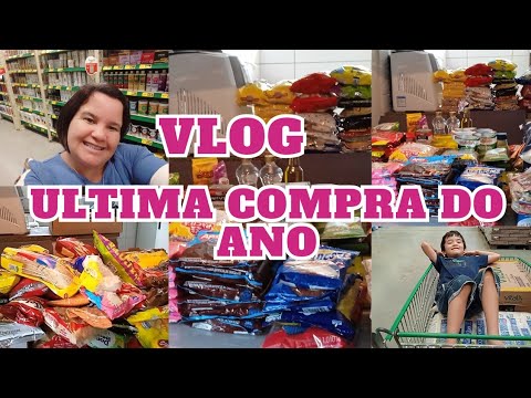 COMPRAS DO MÊS COM AS CRIANÇAS NO MERCADO 🛒/ÚLTIMA COMPRA DE 2024 ESTAMOS PERDIDOS 😱