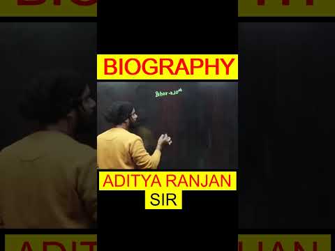 Aditya Ranjan Sir's Biography || @AdityaRanjanTalks  #shorts #youtubeshorts