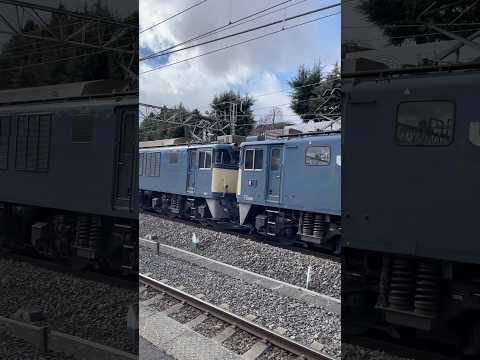 EF64 1039&1022 8084レ塩尻駅出発