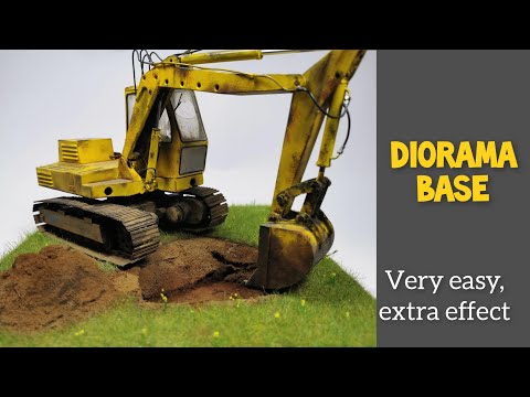 Diorama for excavator / tutorial