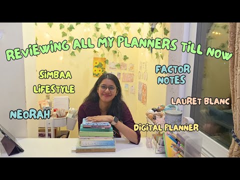 reviewing ALL THE PLANNERS I've used - Simbaa Lifestyle, Neorah, Factor Notes | which 2025 planner?