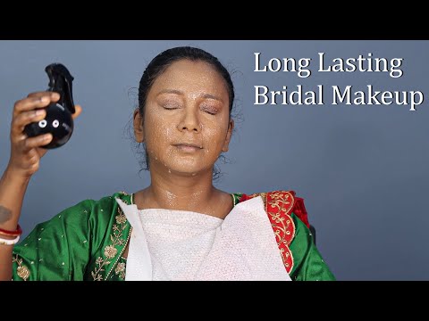 Self Bridal Makeup Step by Step/Cut Crease Eyemakeup/Self Bengali Bridal Makeup/Long Lasting Makeup