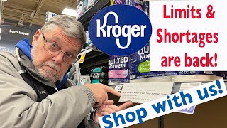 LIMITS and SHORTAGES are back at KROGER! SHOP WITH US!