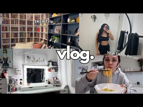 VLOG: IKEA Shopping Trip, Beauty Room Update, Trying Viral TikTok Recipes 🍜