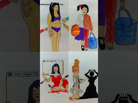 4 Deep meaningful art about women💔 #shorts #deepmeaning #art #jyotiartandcraft #viralvideo #trending