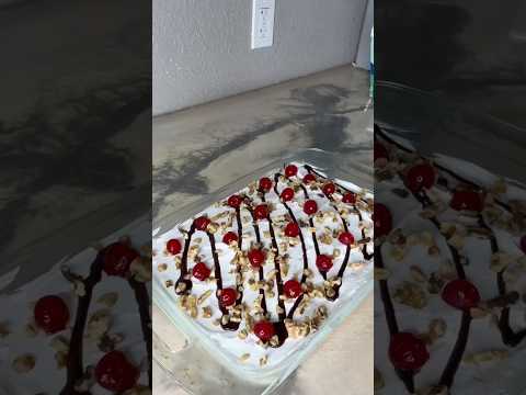 Easy No Bake Banana Split Dessert #cake #cakerecipe #food #food # #recipe #mom #easyrecipe #dessert