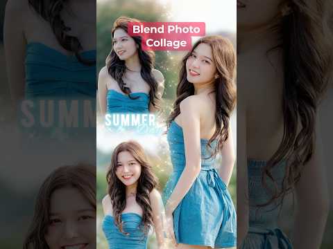 InShot Seamless AI Blend Photo Collage Editing Tutorial📸✨#photocollage