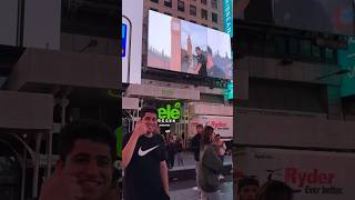 WE ARE ON THE BILLBOARD at TIMES SQUARE 😍❤️ #TimesSquare #BillBoard #NewYorkCity