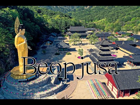 [4K] The Biggest Buddha statue in Beopjusa | UNESCO World Heritage | What to visit in Korea? #19