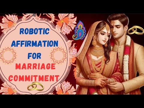 Robotic affirmation for marriage commitment | Marriage commitment #lawofattraction #marriage