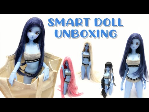 SINGULARITY (ANIME ) INTERSTELLAR BLUE  // SMART DOLL UNBOXING & TRYING ON WIGS