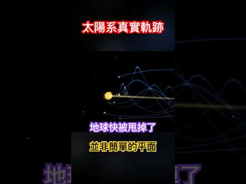 《宇宙系列001》太陽系真實運行軌跡，可能與你想的不一樣，課本不是這麼教的🤪 20240423