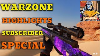 WARZONE HIGHLIGHTS *SUBSCRIBER SPECIAL* #shorts