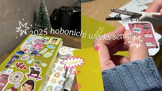 2025 hobonichi weeks setup ✶ decorating the cover, affordable sticker haul