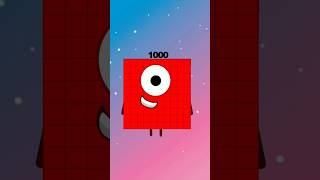 numberblocks 100 to 1000 big number #numberblocks #alphablocks #youtubeshorts #learntocount #shorts