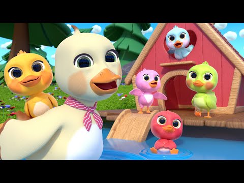 [NEW SONG] 5 Little Ducks🐣(Learn Colors Song) | Newborn Baby Songs & Nursery Rhymes