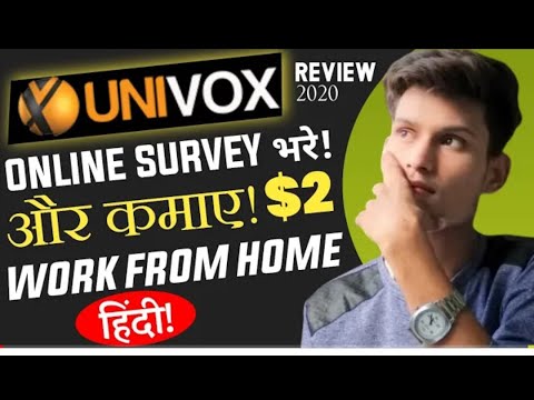 UNIVOX APP LOGIN/SIGNUP || 👌🔥BEST SURVEY APP💥🤑 || 77 ÂPK || 🤑Apps2Earn 🤑