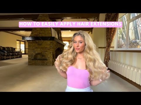 How to easily apply human hair clip in extensions