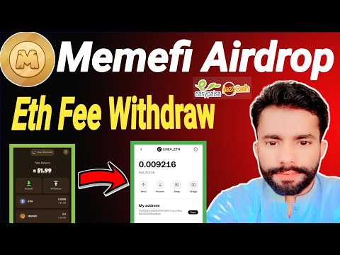 Memefi Airdrop Etherium Linea Network Fee Withdraw kaisy karain || Eth Fee Withdraw OKX exchange