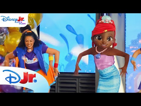 Disney Jr. Let’s Play! Party Stage Show | Disney Jr.’s Ariel | The Little Mermaid 🧜🏾‍♀️ |@disneyjr