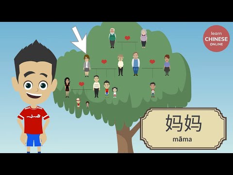 Learn Family Members in Chinese: 我的家人 | Learn Chinese Online 在线学习中文 | Chinese Listening & Speaking